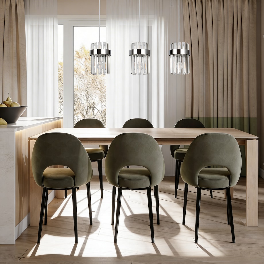 Lampa sufitowa wisząca Light Prestige Vetro chrom 3 x E14 1 szt.