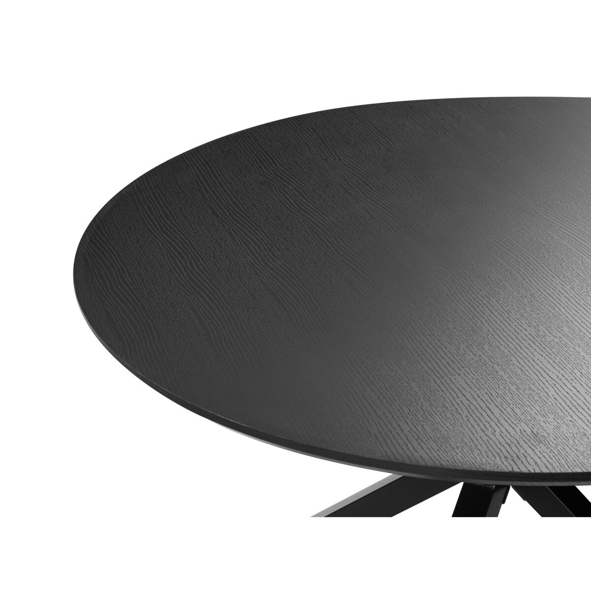 Stół do jadalni FITZROY Czarny 120 cm