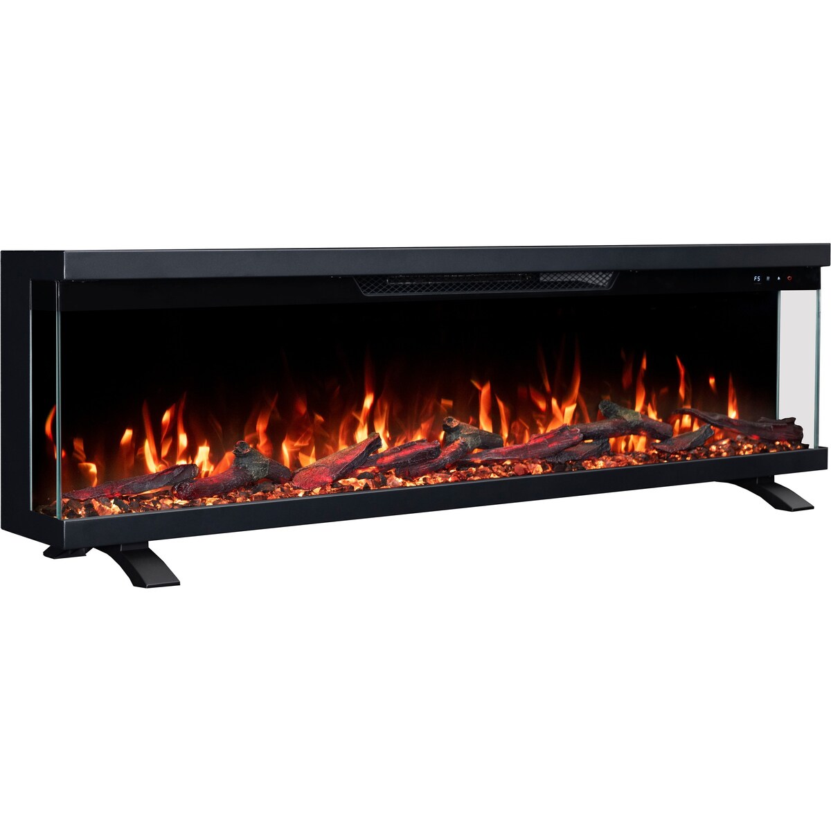 Kominek elektryczny à 3 côtés Emotion Flame Unity 127 - ścienny i do zabudowy - 127x19x36 cm - kominek LED - 900/1800 W