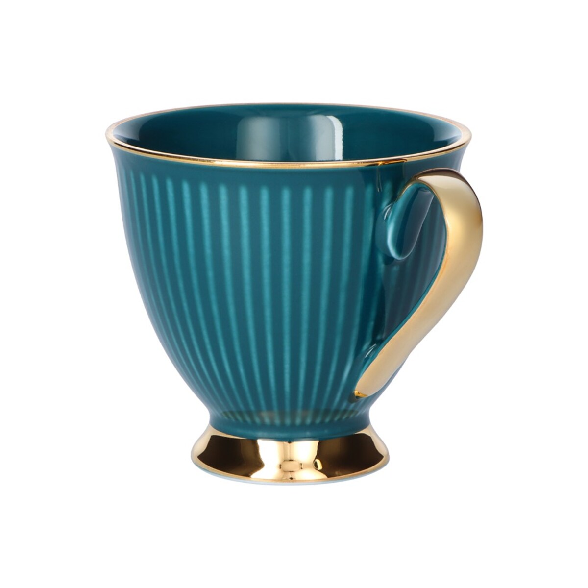 Filiżanka 250 ml ze spodkiem Dalia Turkus GZ05