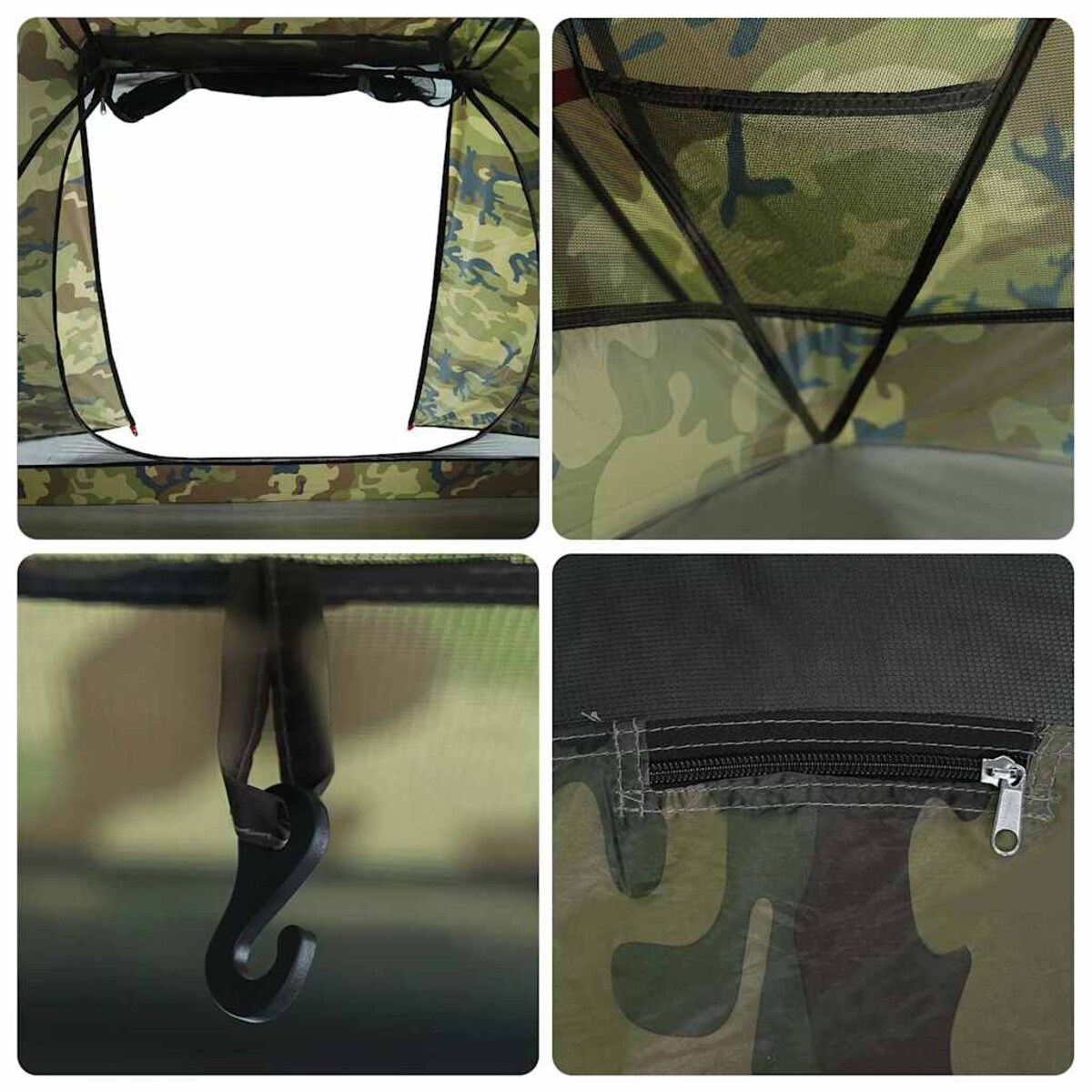 vidaXL Namiot wędkarski, 5-os., moro, wodoszczelny