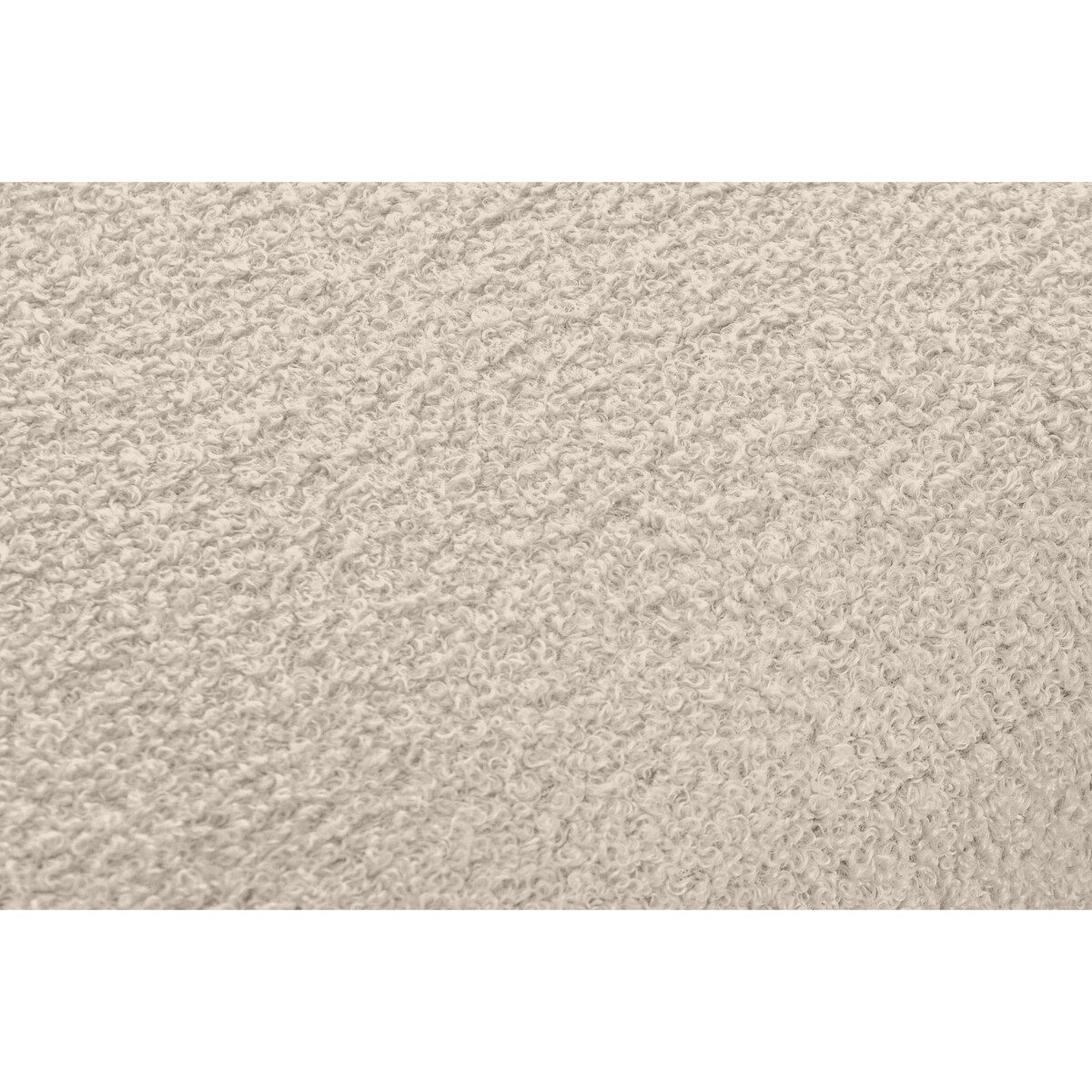 KONSIMO TAGIO Kremowy fotel skandynawski z tkaniny jagnięcej