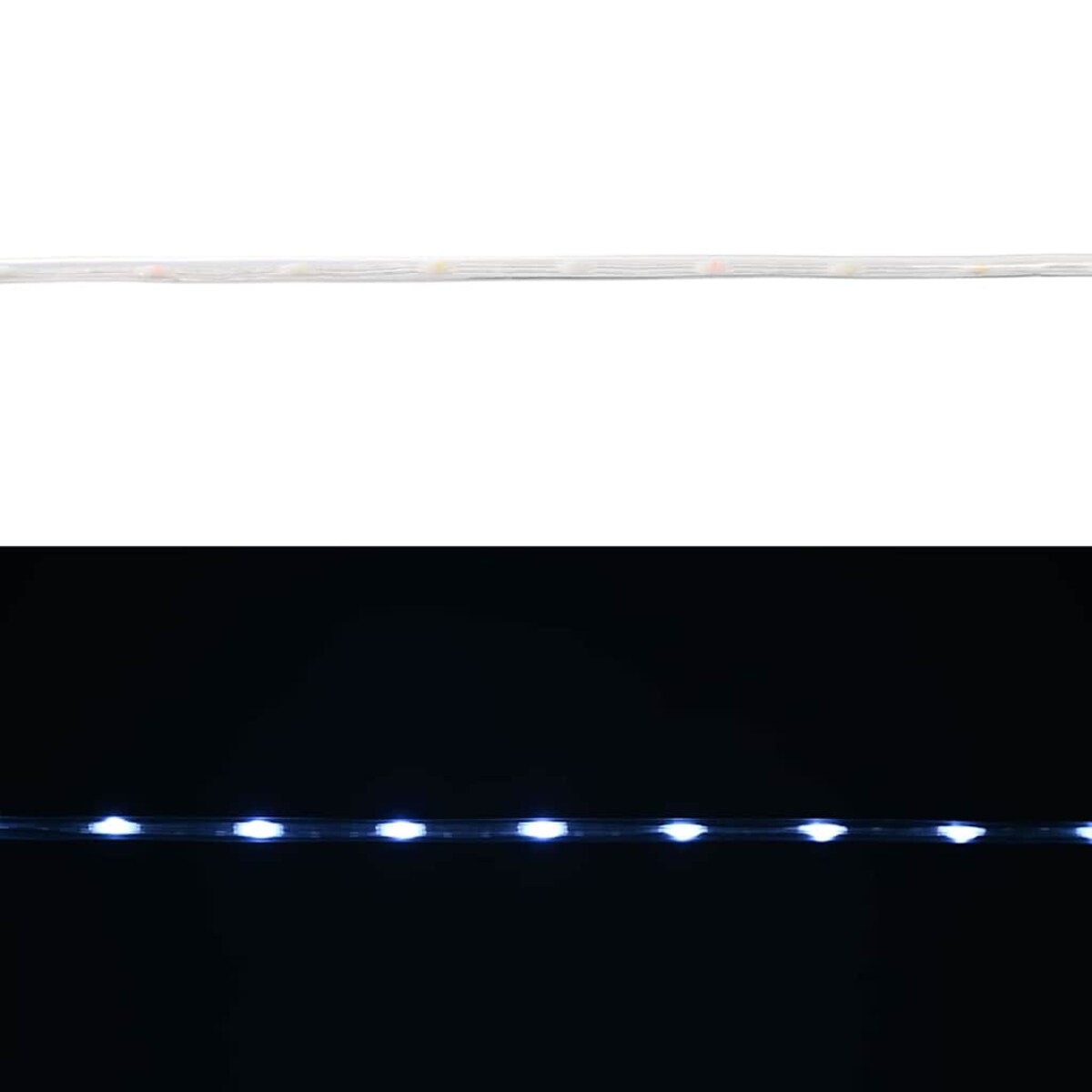 vidaXL Lina świetlna z 120 diodami LED Zimna biel 5 m PVC