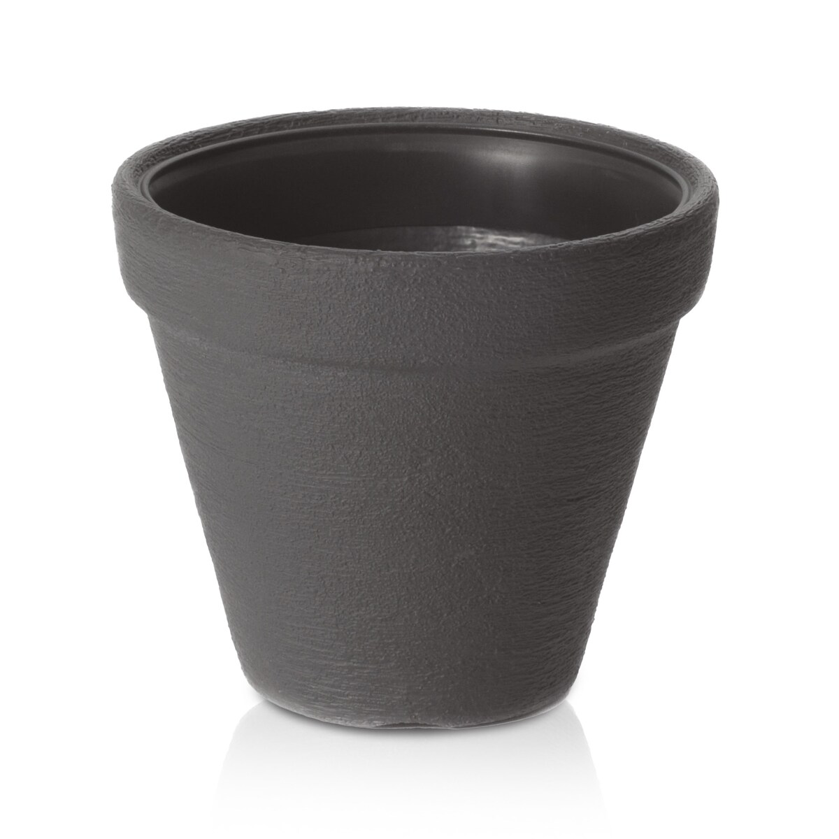 Doniczka Donica Ogrodowa 45 Cm Efekt Cegły Okrągła Na Taras Do Ogrodu Domu Antracytowa