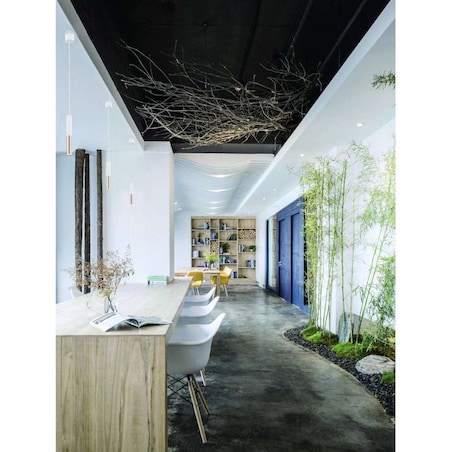 Industrialna LAMPA wisząca Slimi S Bianco / Rose Gold Orlicki Design tuba OPRAWA metalowa zwis LED 3,5W biały różowe złoto