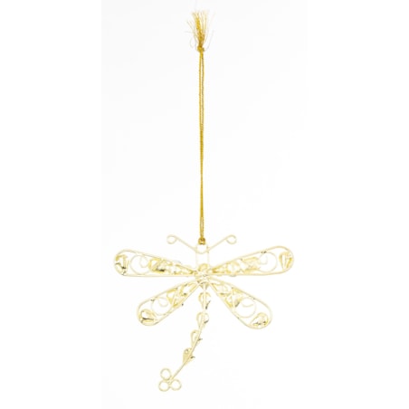 Ozdoba - zawieszka 2 szt. kolorowa 11,5x13x1 cm LIBELLULA