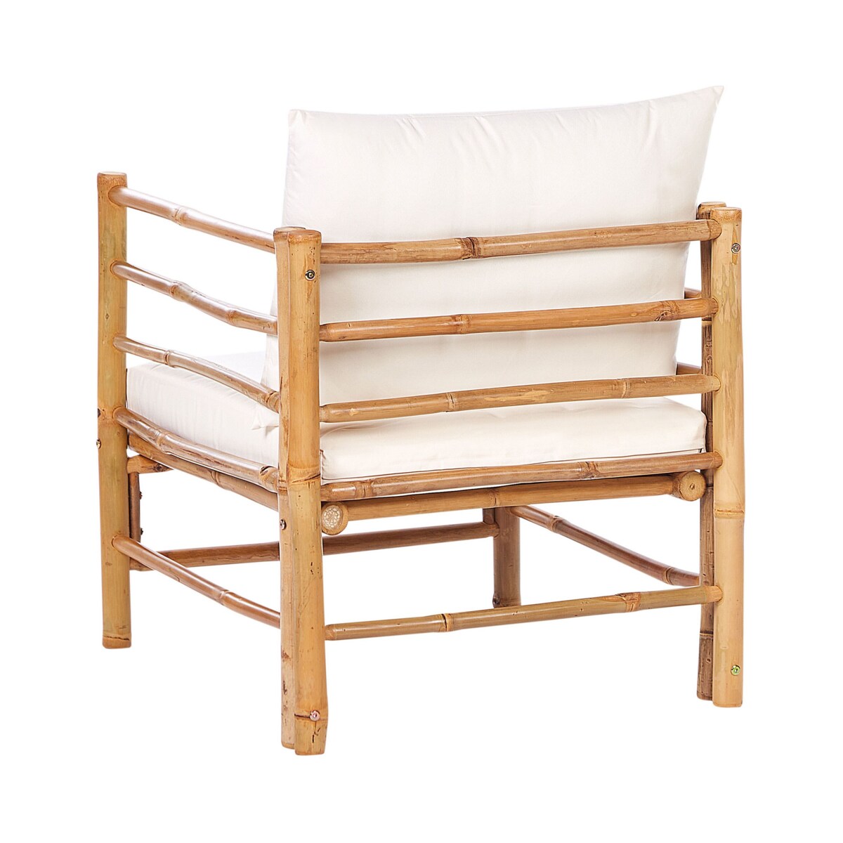 Fotel ogrodowy bambusowy złamana biel CERRETO