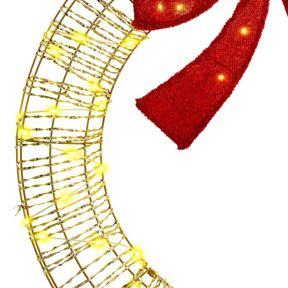 vidaXL Wianek z 80 diodami LED Ciepła biel 90 cm PET