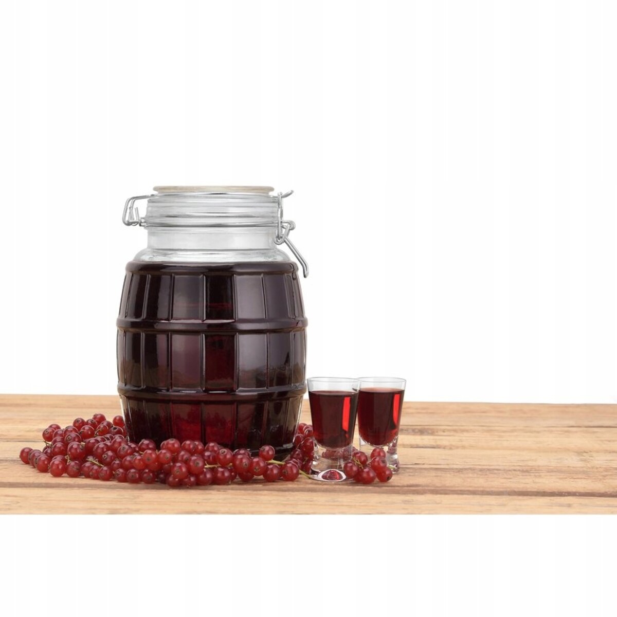 BECZKA SZKLANA pojemnik słoik hermetyczny na weki ogórki kapusta sok 2,8L