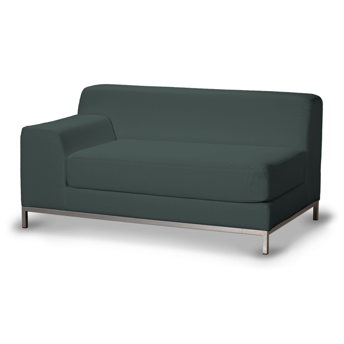 Pokrowiec na sofę lewostronną Kramfors 2-osobową, zgaszony szmaragd - welwet, Sofa Kramfors, Ingrid