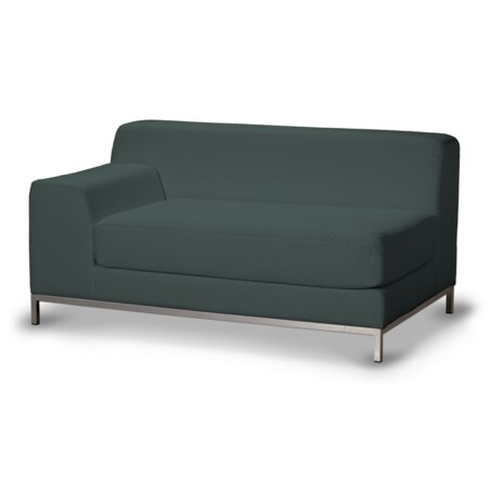 Pokrowiec na sofę lewostronną Kramfors 2-osobową, zgaszony szmaragd - welwet, Sofa Kramfors, Ingrid