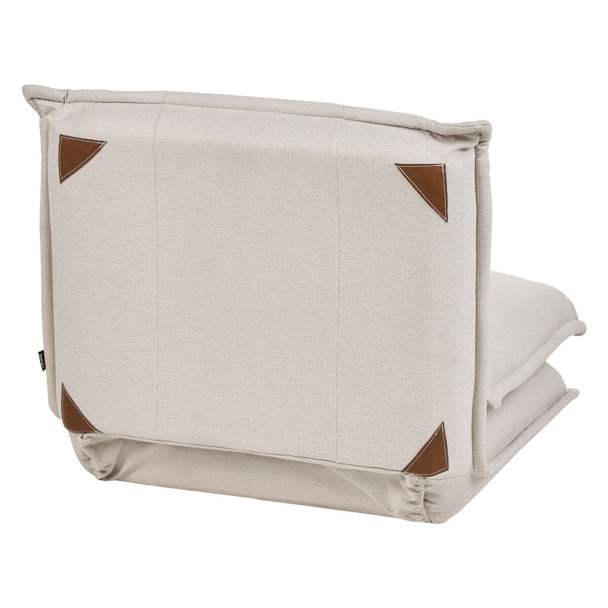 Fotel rozkładany z poduszką jednoosobowy DELLEN Złamana biel