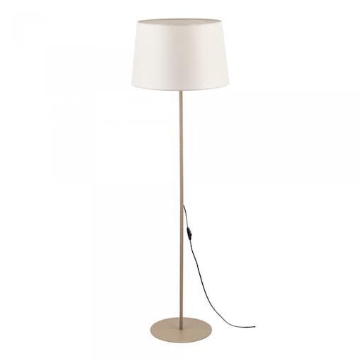Lampa podłogowa TK Lighting MAJA SABIA 16180 beżowa E27 148 cm, tekstylny klosz do salonu i sypialni