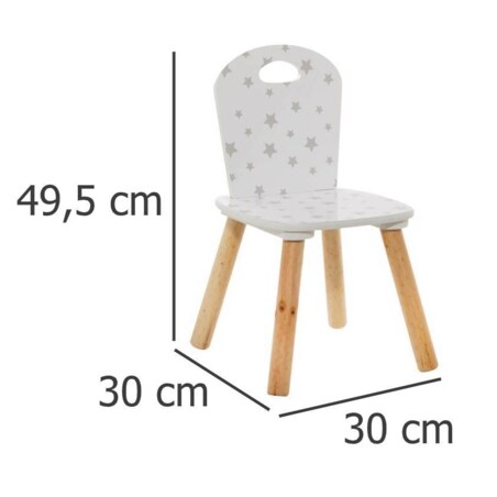 Krzesło dla dzieci, w drobne gwiazdki