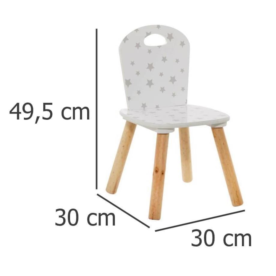 Krzesło dla dzieci, w drobne gwiazdki