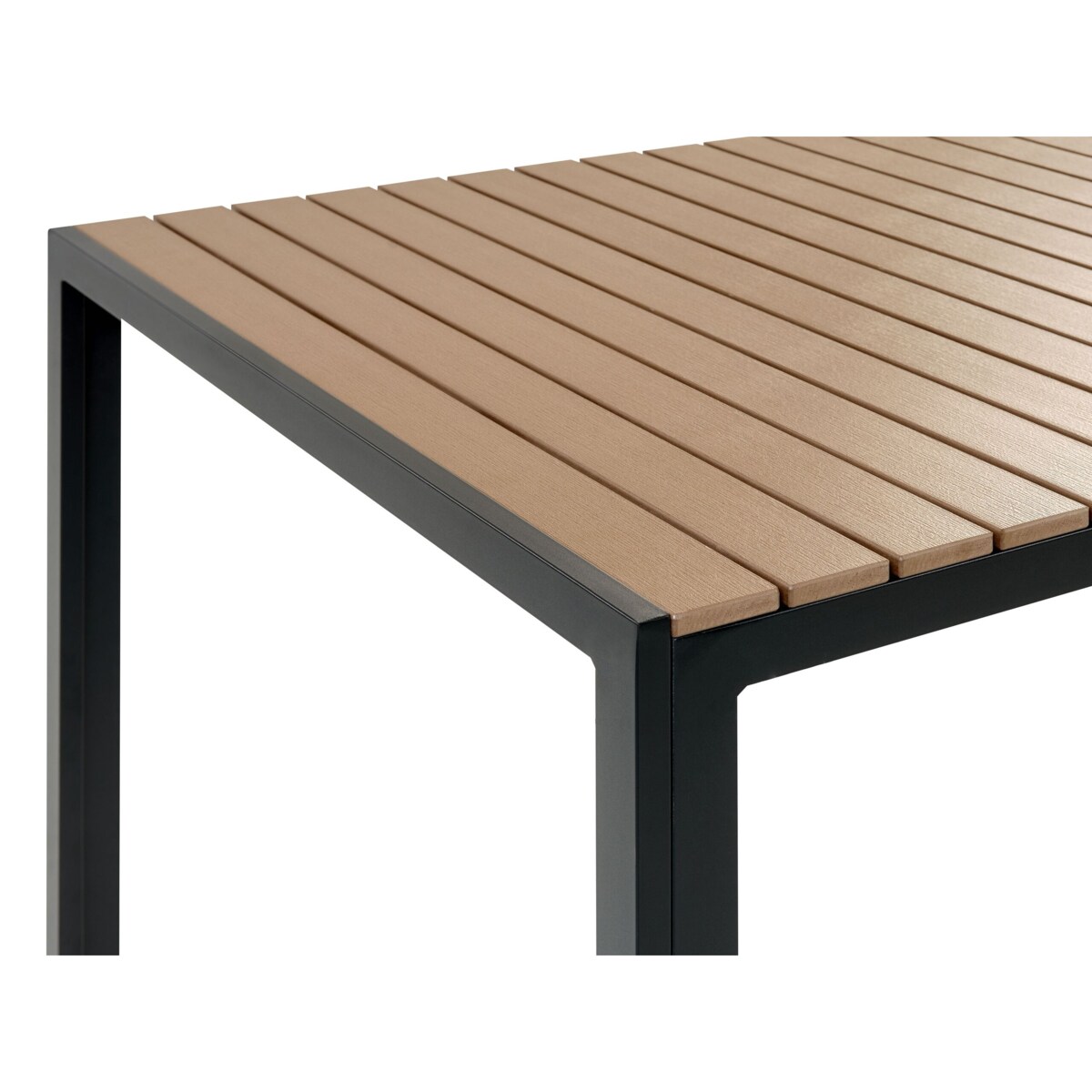 Zestaw ogrodowy z ławkami dla 6 osób NARDO Brązowy/ czarny