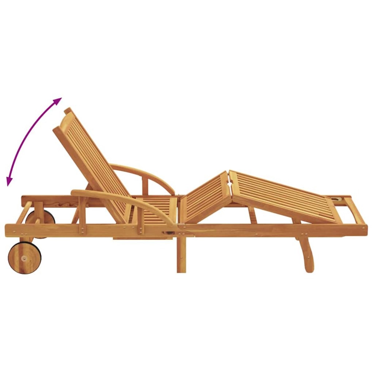 vidaXL Leżak 2-osoba 2 pcs Beżowy 200 x 67 x 84cm Lite drewno akacjowe