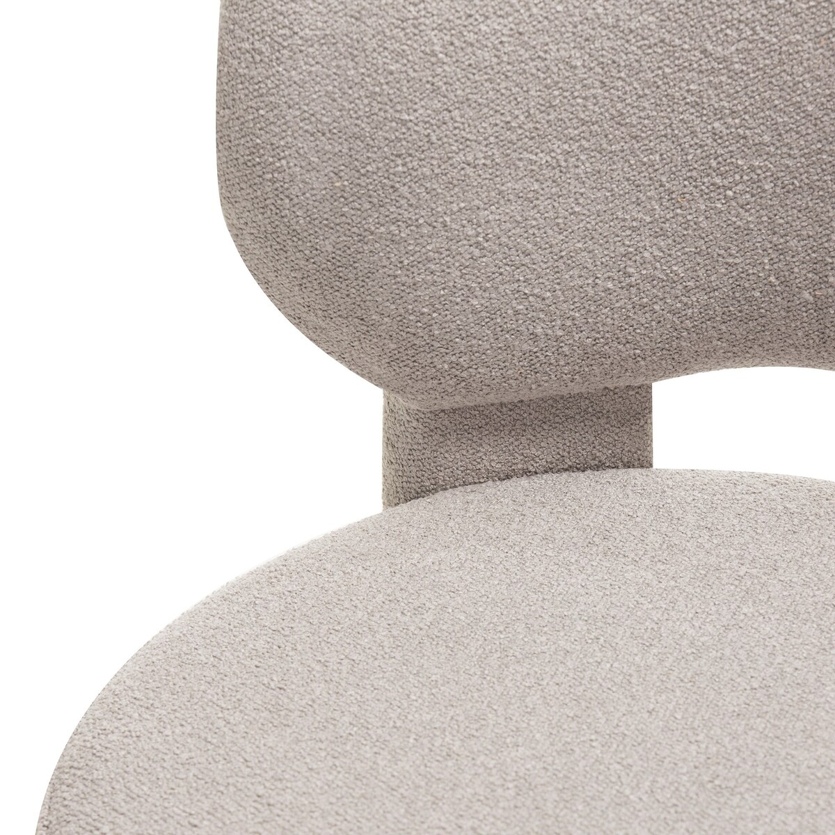 Krzesło tapicerowane LAGOTTO szarobeżowe 78x52x59,5 cm