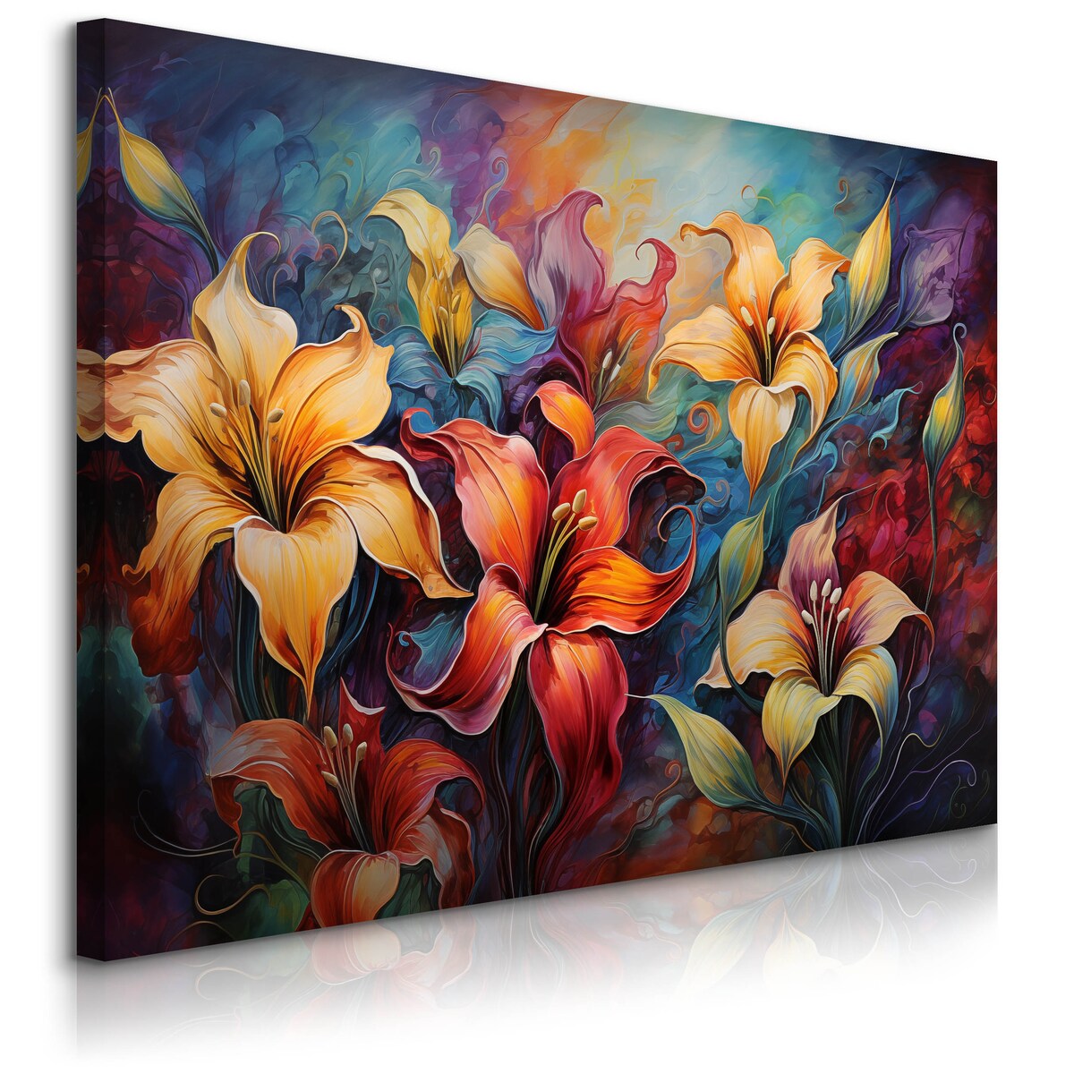 Obraz Do Salonu Sypialni Tropikalne Kwiaty Natura Rośliny Abstrakcja 120x80cm