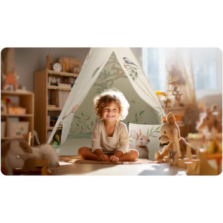 Tipi namiot dla dzieci teepee wigwam poduszka stabilizator leśne zwierzątka Nukido