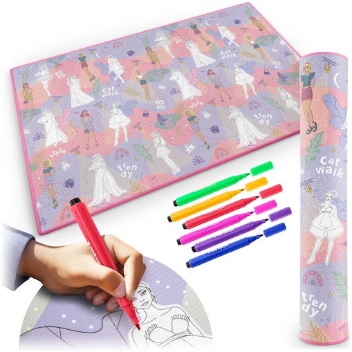 Mata edukacyjna piankowa dywan do malowania 200x120 cm zmywalna Ricokids