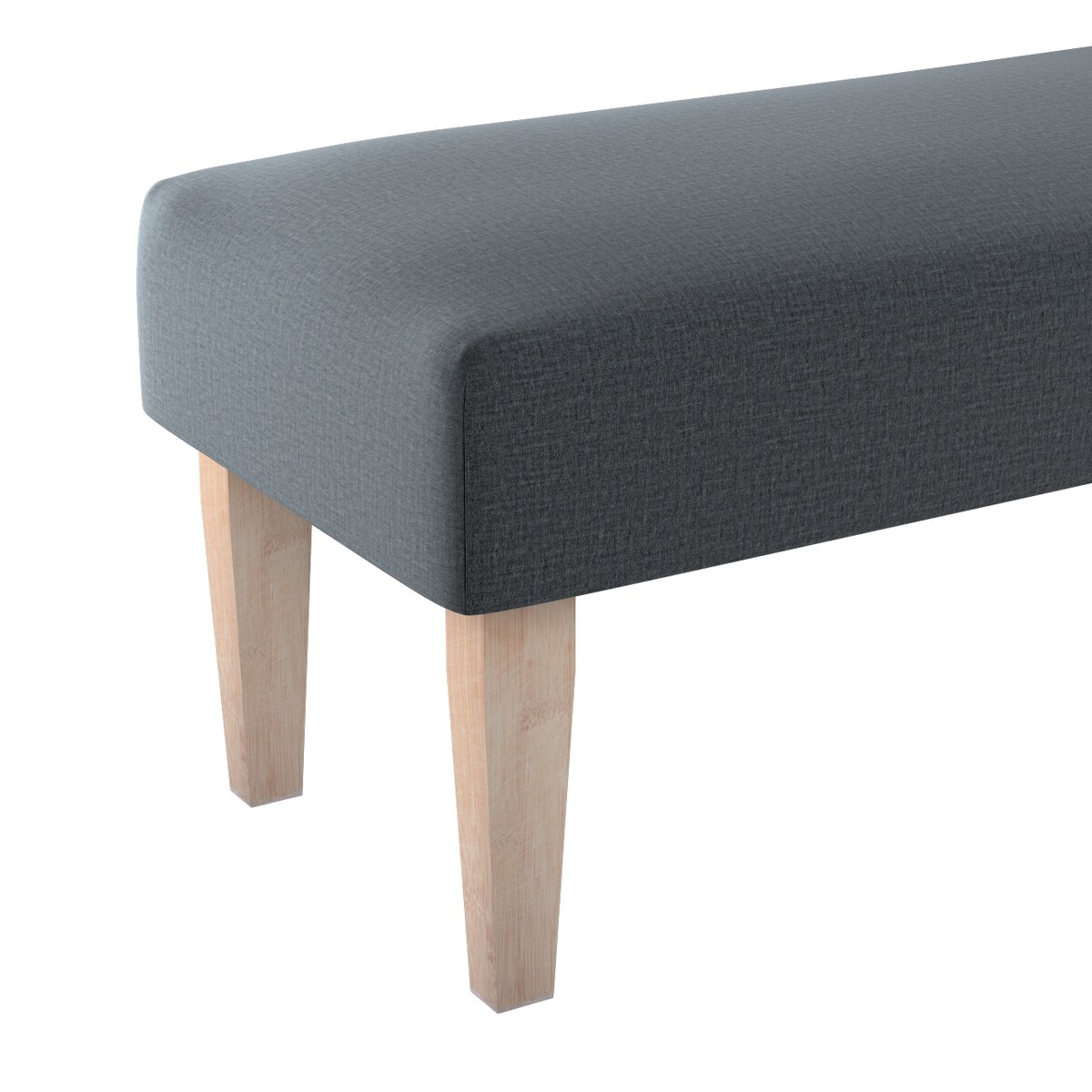 Ławka, grafitowy welwet, 100 x 40 x 40 cm, Ingrid