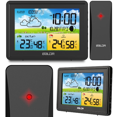 Bezprzewodowa stacja pogodowa pogody higrometr Baldr