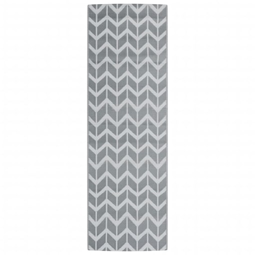 vidaXL Dywan na zewnątrz, ARAKIL szary, 80x250 cm, PP