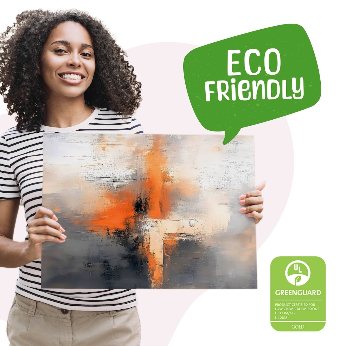 Obraz Na Płótnie Abstrakcja Mural Farba Nowoczesny Styl Glamour 70x50cm