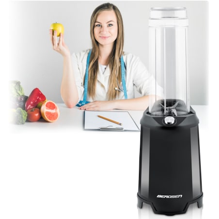 Blender kielichowy smoothie do koktajli Berdsen 700w + 2 butelki 0,57l