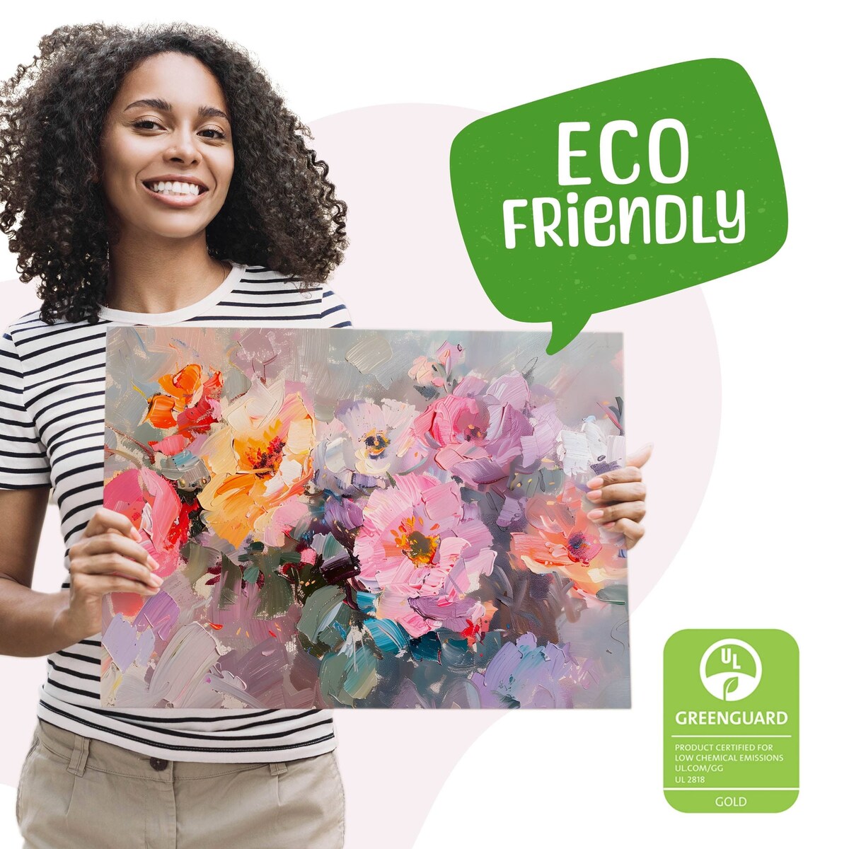 Obraz Na Płótnie Do Salonu Jadalni Malowane Polne Kwiaty Natura 120x80cm