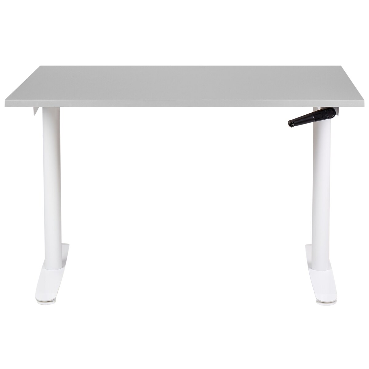Biurko regulowane manualnie DESTINAS Szary/ biały 120 cm 72 cm