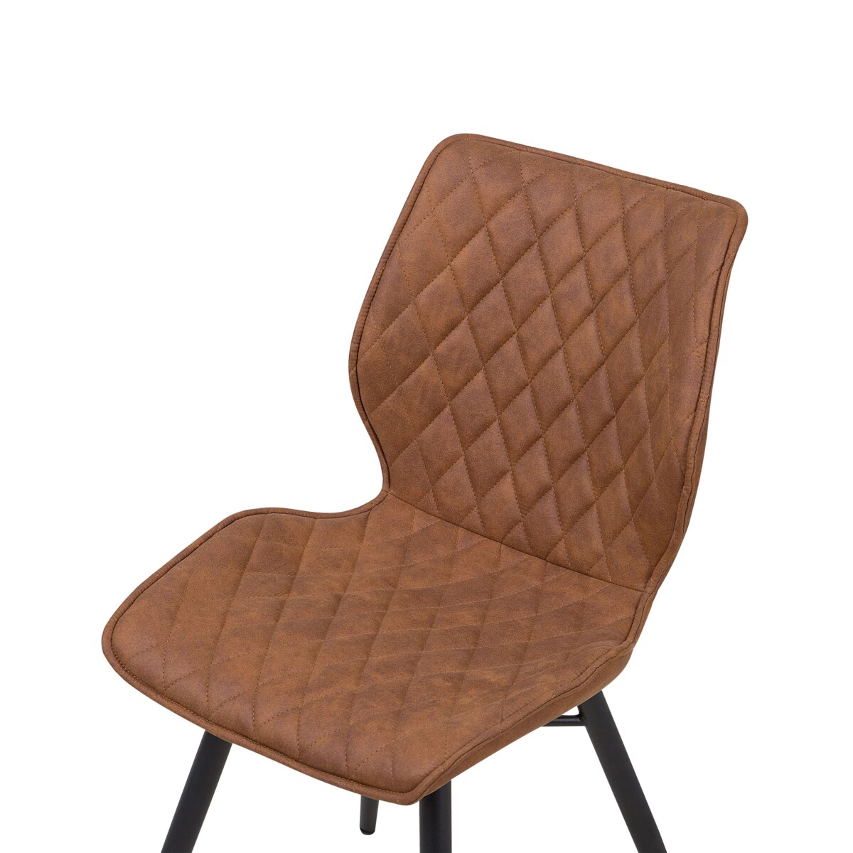 Zestaw 2 krzeseł do jadalni LISLE Złoty brąz