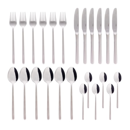 Sztućce Delmas komplet dla 6 osób 24 części, 44 x 33 x 4,5 cm