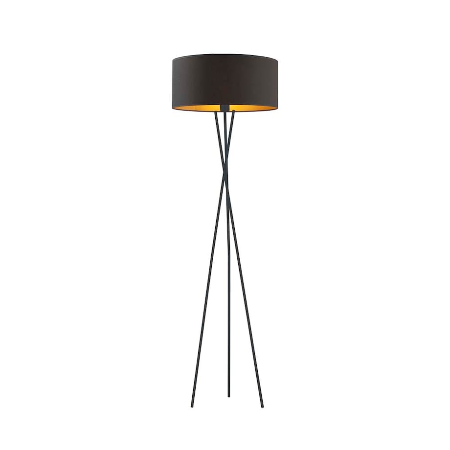 Lampa stojąca podłogowa trójnóg z abażurem walec MORIS