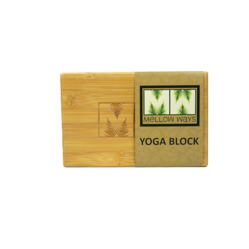 Kostka do jogi drewniana bambusowa