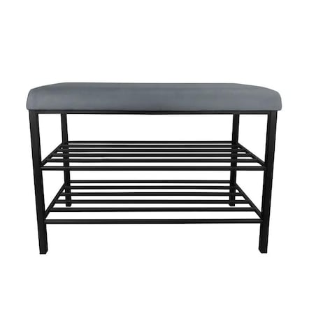 Stojak na buty z siedziskiem GAJA BL14 czarny/szary