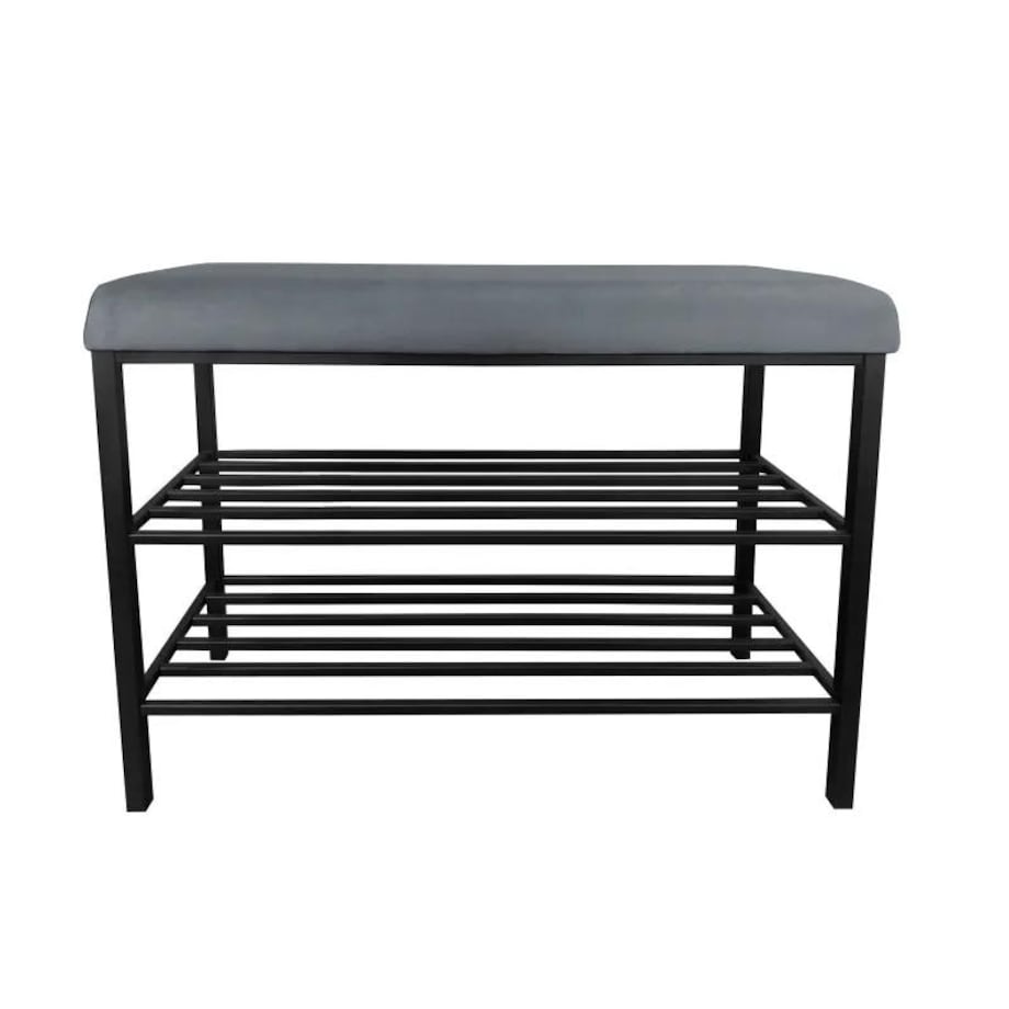 Stojak na buty z siedziskiem GAJA BL14 czarny/szary