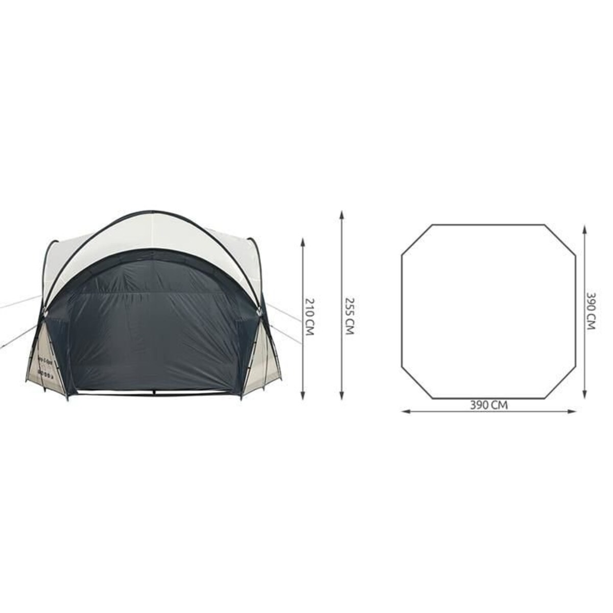 Namiot osłona do basenu jacuzzi 390 x 390 x 255 cm Bestway