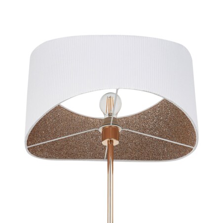 Lampa podłogowa metalowa złota CALVILLO