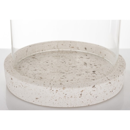 Świecznik szklany Ø 17,5x24 cm CEMENTO