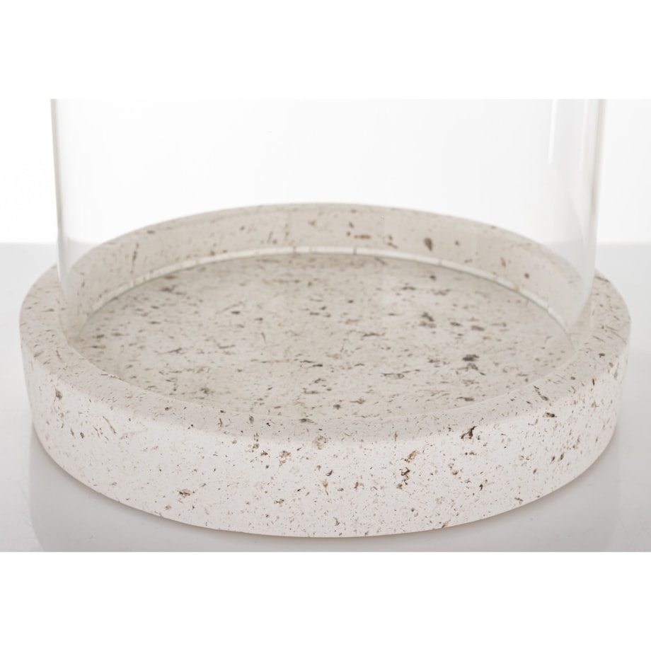 Świecznik szklany Ø 17,5x24 cm CEMENTO