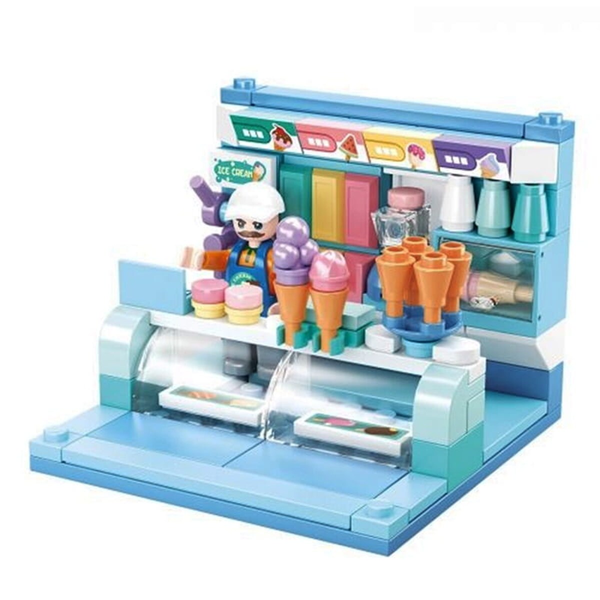 LODZIARNIA - mini pokoik klocki - Sluban - 110 elementów