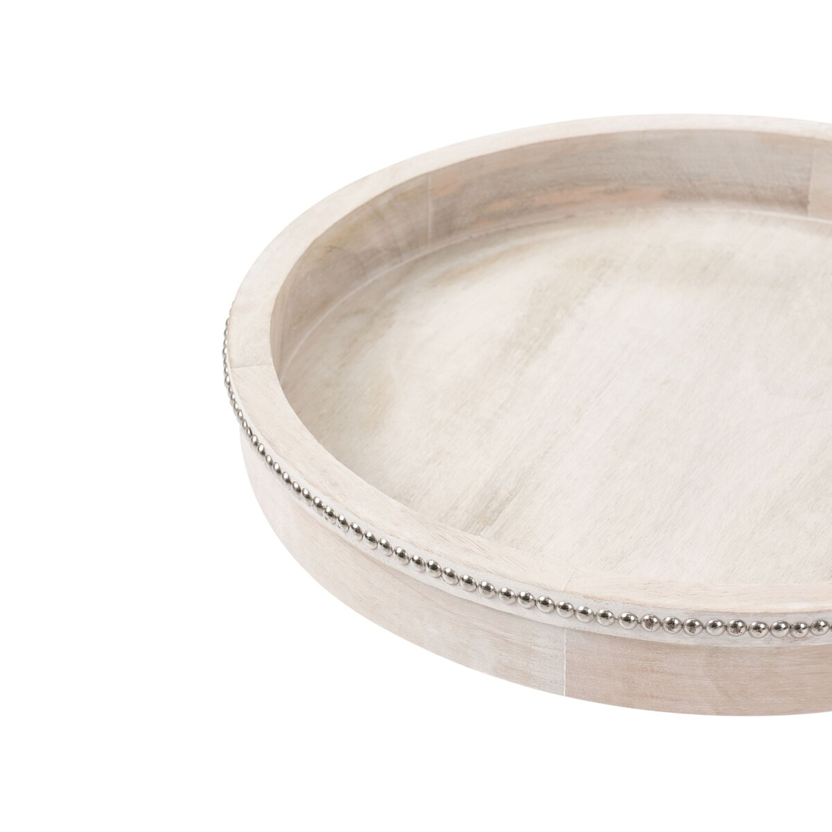 Zestaw 2 tac do serwowania MANSOURA Drewno mango Jasnobrązowy