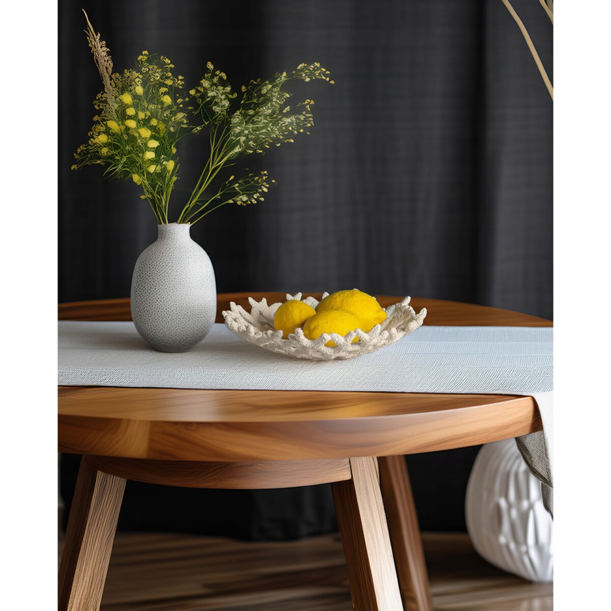 PATERA NA OWOCE DEKORACJE BIAŁA RAFA KORALOWA marynistyka na stół do salonu