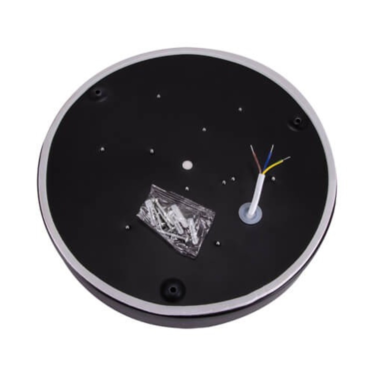 LAMPA sufitowa TOTEM LED C 03926 Ideus okrągła OPRAWA plafon LED 16W 4000K metalowy czarny