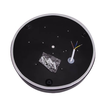 LAMPA sufitowa TOTEM LED C 03926 Ideus okrągła OPRAWA plafon LED 16W 4000K metalowy czarny