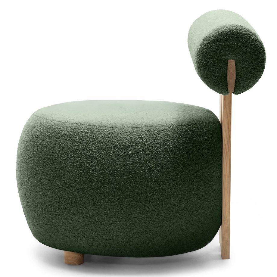 Fotel tapicerowany HANNI - II ciemnozielony 70x63x71 cm