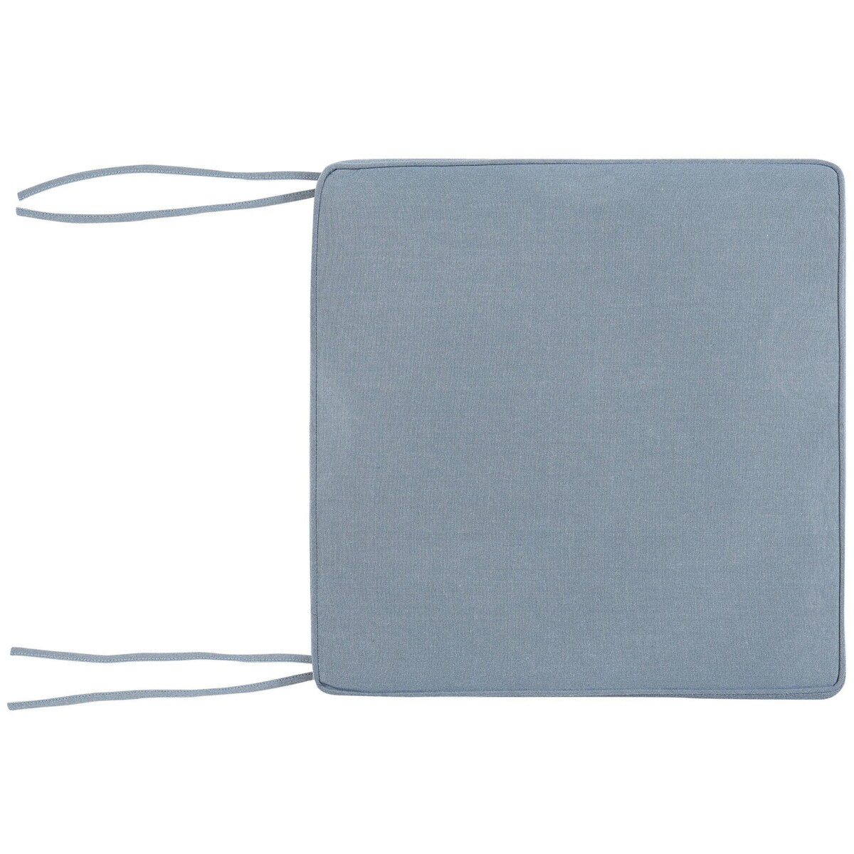 Zestaw 8 poduszek na krzesła ogrodowe niebieski SASSARI