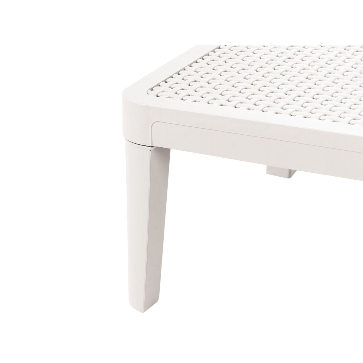 Leżak ogrodowy OSSIMO Rozkładany Materiał syntetyczny Jasnoszary